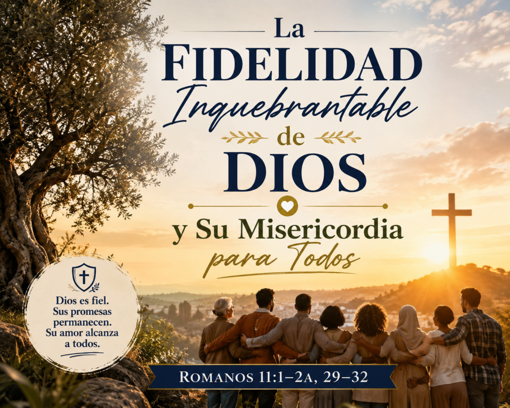 “La Fidelidad Inquebrantable de Dios y Su Misericordia para Todos” Romanos 11:1–2a, 29–32 la fidelidad inquebrantable de dios y su misericordia para todos romanos 111–2a, 29–32